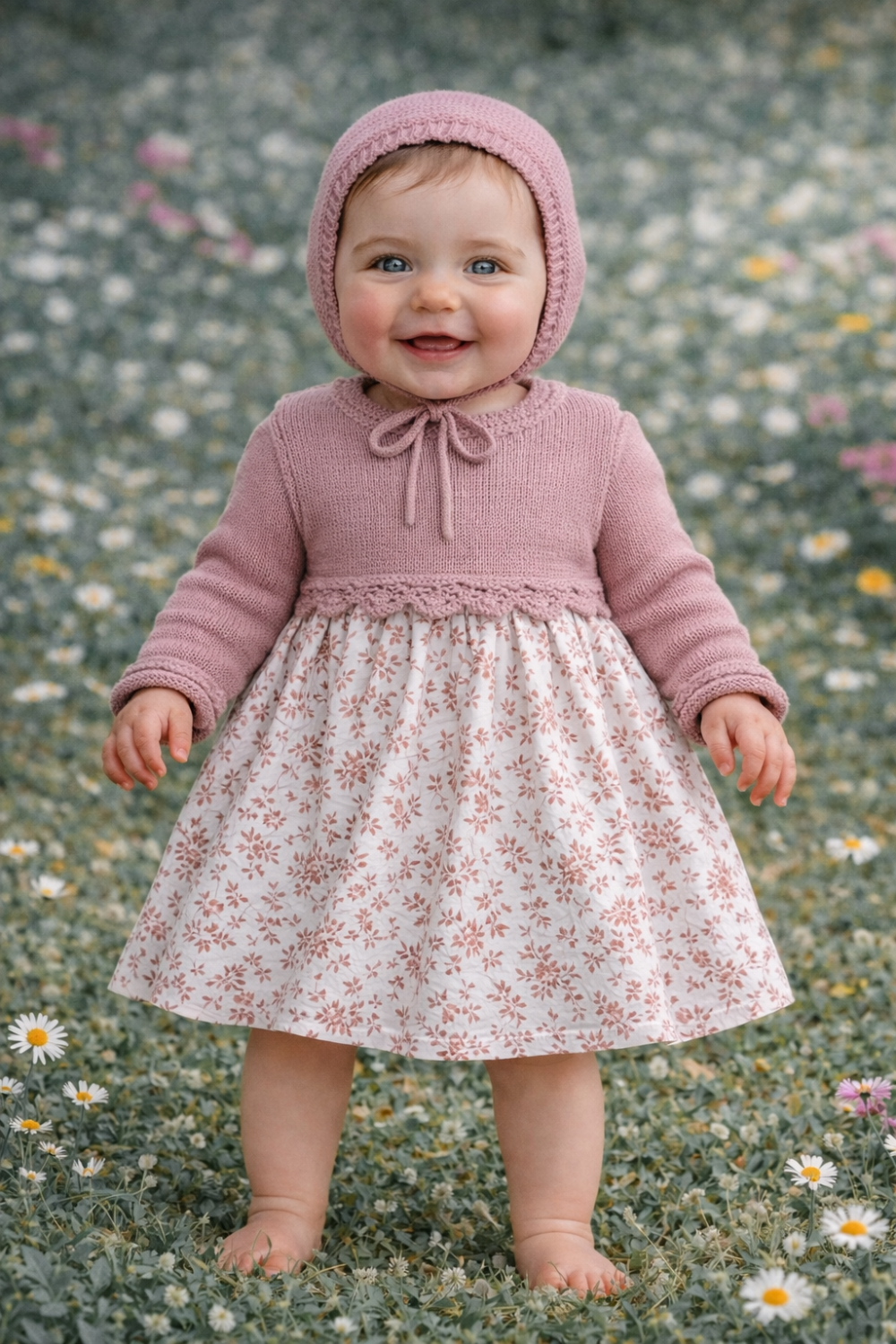 Vestido flores rosas